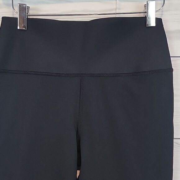 Gap Fit Sculpt Revolution leggings - black with neon stripes Women's Size M - Picture 2 of 11